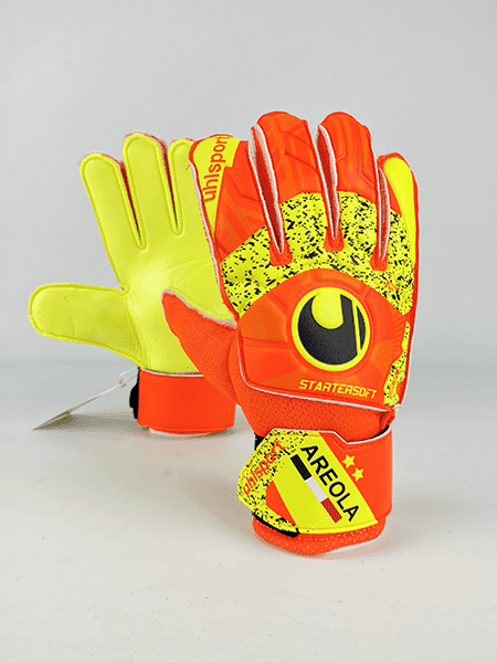 Воротарські рукавиці Uhlsport DYNAMIC IMPULSE STARTER SOFT AREOLA#276 (dynamic orange/fluo yellow) - #1