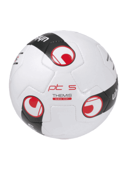 М'яч футбольний напівпрофесійний PT 5 THEMIS D.M.C. 4.0.1 (FIFA® approved)(white/pearlblack/red) - #0