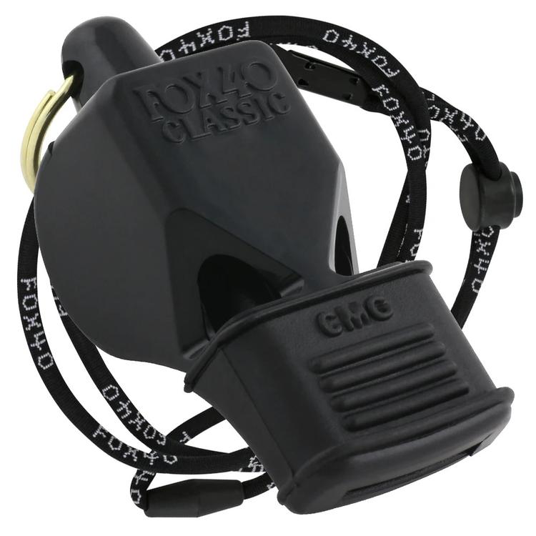 Свисток Original FOX 40 CMG Official Classic со шнурком 9601-0008, Чёрный, Размер (EU) - 1SIZE - #1