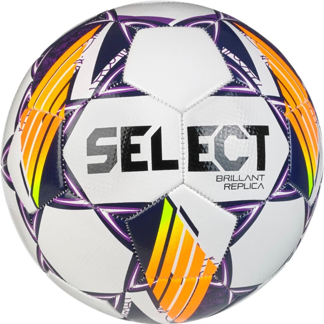 М'яч футбольний Select Brillant Replica V24 (096) 099488-096 біл/фіол 160063 - #0