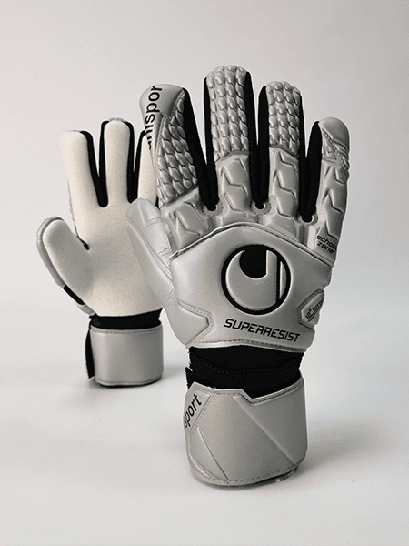 Воротарські рукавиці Uhlsport SUPER RESIST HN JUNIOR #249 (white/silver) - #0