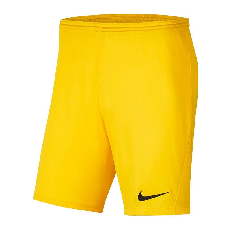 Детские шорты NIKE PARK III BV6865-719, Жёлтый, Размер (EU) - 164cm - #0