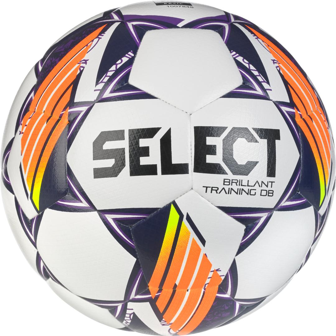 М'яч футбольний SELECT Brillant Training DB v24 (FIFA Basic) White- Purple (096) біл/фіолетовий, 4 - #0