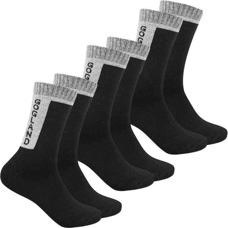 Носки GOGLAND "Trekking" Outdoor Socks 3 пары 12007091, Чёрный, Размер (EU) - 39-42 - #1