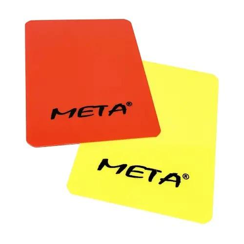 Набор карт рефери Meta Referee card set желтый, красный Уни 12х9 см 1910003200, Жёлтый, Размер (EU) - 1SIZE - #0