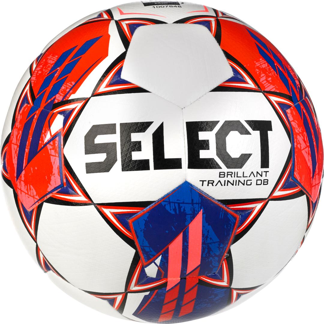 М’яч футбольний SELECT Brillant Training DB (FIFA Basic) v23 White- Red (165) біл/червоний, 5 - #0