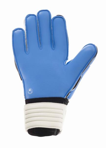 Воротарські рукавиці Uhlsport ELIMINATOR SUPERSOFT (white/black/energy blue) - #1