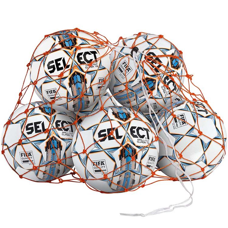 Сітка для м'ячів SELECT Ball net (003) помаранчевий, 6/8 balls - #1