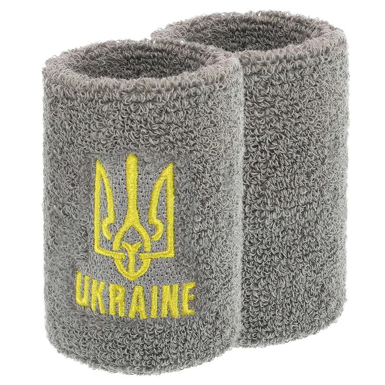 Напульсник спортивный махровый UKRAINE BC-9282-GR серый 1шт, Серый, Размер (EU) - 1SIZE - #1