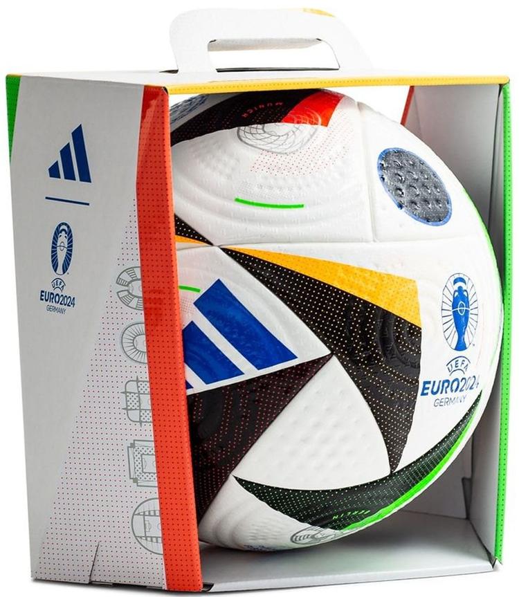 Мяч футбольный Adidas EURO24 Fussballiebe 2024 Pro IQ3682, Белый, Размер (EU) - 5 - #1