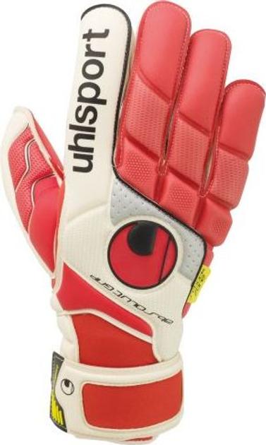 Воротарські рукавиці Uhlsport FANGMASCHINE ABSOLUTGRIP SURROUND (red/white/silver) - #0