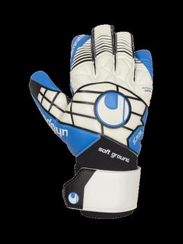 Воротарські рукавиці Uhlsport ELIMINATOR ABSOLUTGRIP HN (white/black/energy blue) - #0