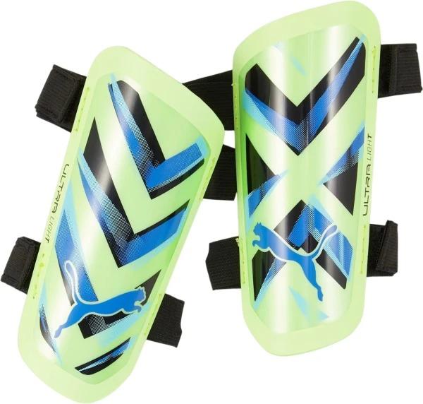 Щитки футбольные Puma ULTRA LIGHT STRAP салатово-синие 030875-12, Салатовый, Размер (EU) - L - #1