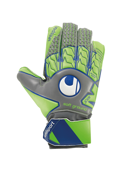 Воротарські рукавиці Uhlsport TENSIONGREEN SOFT  ADVANCED (dark grey/fluo green/navy) - #0