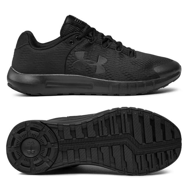 Мужские кроссовки для бега Under Armour UA Micro G Pursuit BP 3021953-002, Чёрный, Размер (EU) - 40 - #0