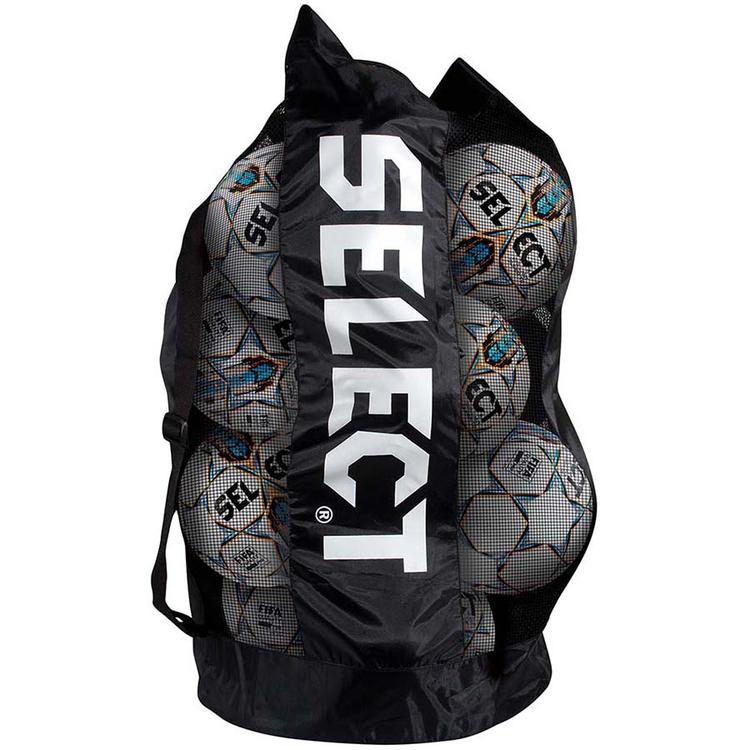 Сумка для футбольних м’ячів SELECT Football bag (010) чорний, 10-12 balls - #1