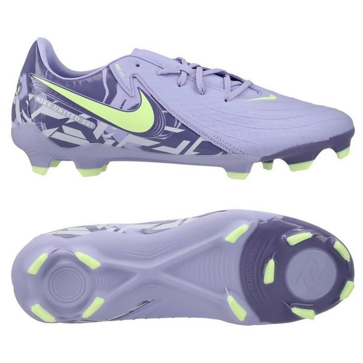 Футбольные бутсы Nike UNITED PHANTOM GX 2 ACADEMY FG/MG NU1 фиолетово-лаймовые HF1595-500, Фиолетовый, Размер (EU) - 41 - #1