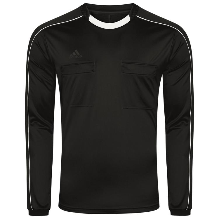 Футболка арбитра с длинным рукавом Adidas Referee 16 Long Sleeve Jersey AJ5920, Чёрный, Размер (EU) - M - #1