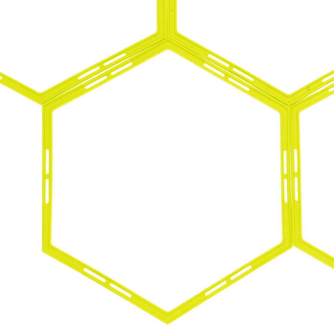 Сітка тренувальна підлогова гексагональна Agility Grid SP-Sport C-1412 55x48см салатова - #0