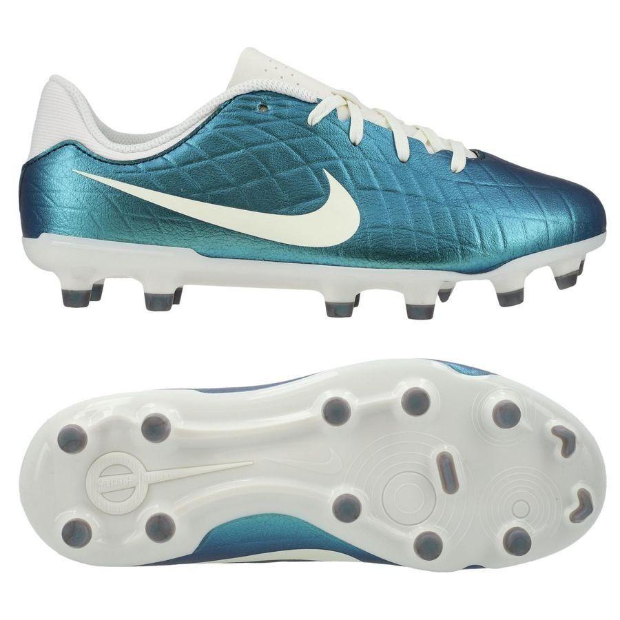 Дитячі  футбольні бутси Nike Tiempo Legend X Academy FG x Emerald Junior FN5922-300, Голубой, Размер (EU) - 35.5 - #0