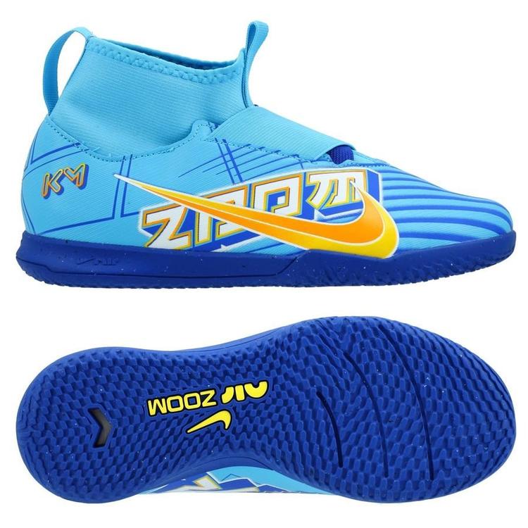 Детские футзалки Nike Zoom Mercurial Superfly 9 Academy KM IC Junior DO9792-400, Голубой, Размер (EU) - 38 - #1