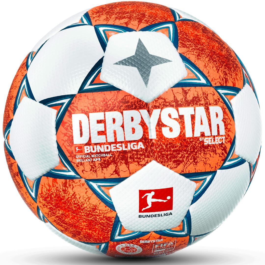 М’яч футбольний SELECT DERBYSTAR Bundesliga Brillant APS (163) біло/син/помар, 5 - #0