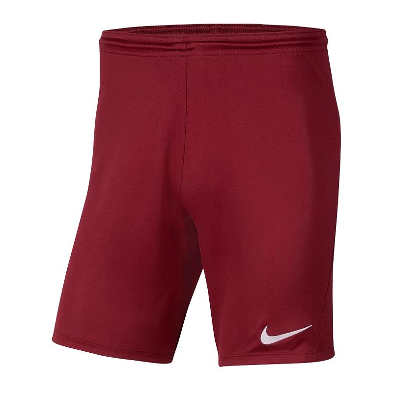 Детские шорты NIKE PARK III BV6865-677, Бордовый, Размер (EU) - 152cm - #0