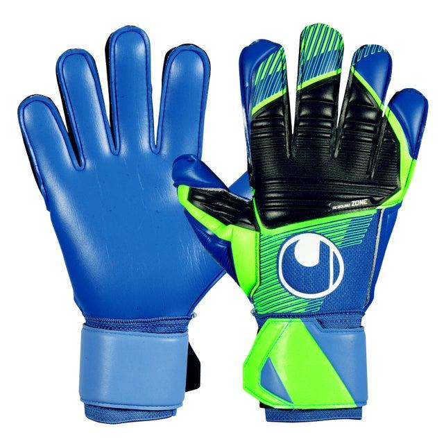 Воротарські рукавиці Uhlsport UHLSPORT AQUASOFT (pacific blue/black/fluo green) - #0