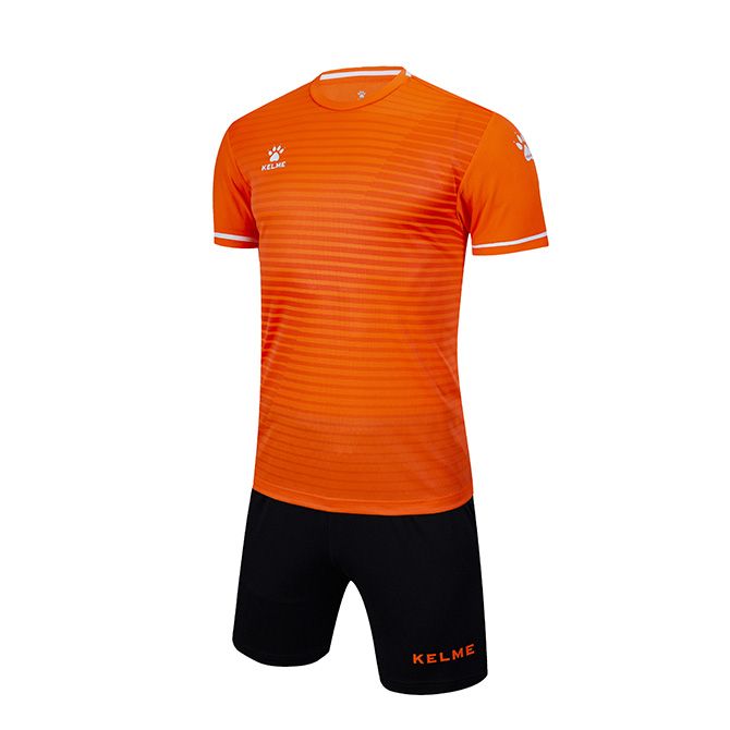 Комплект футбольной формы MALAGA JR оранжево-че... фото