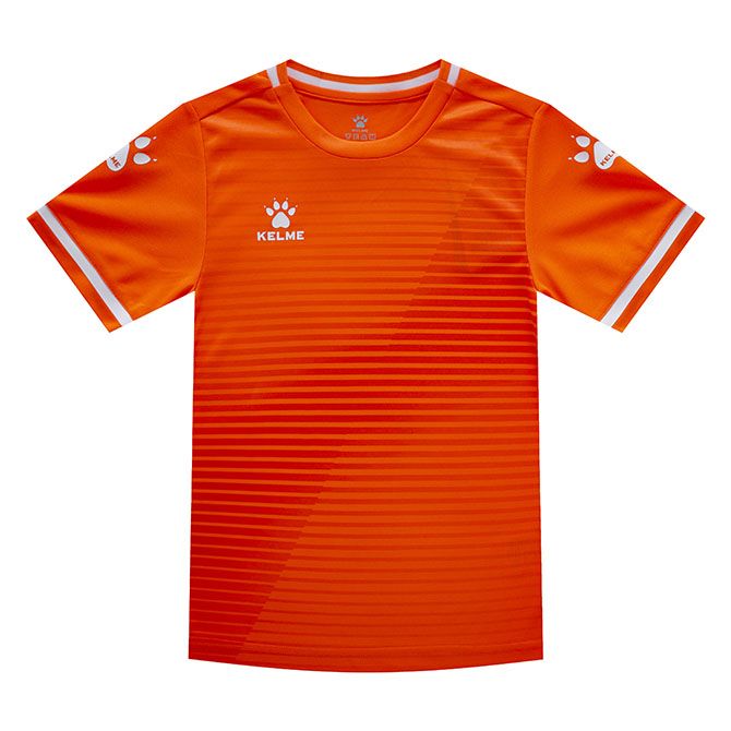 Комплект футбольной формы MALAGA JR оранжево-че... фото