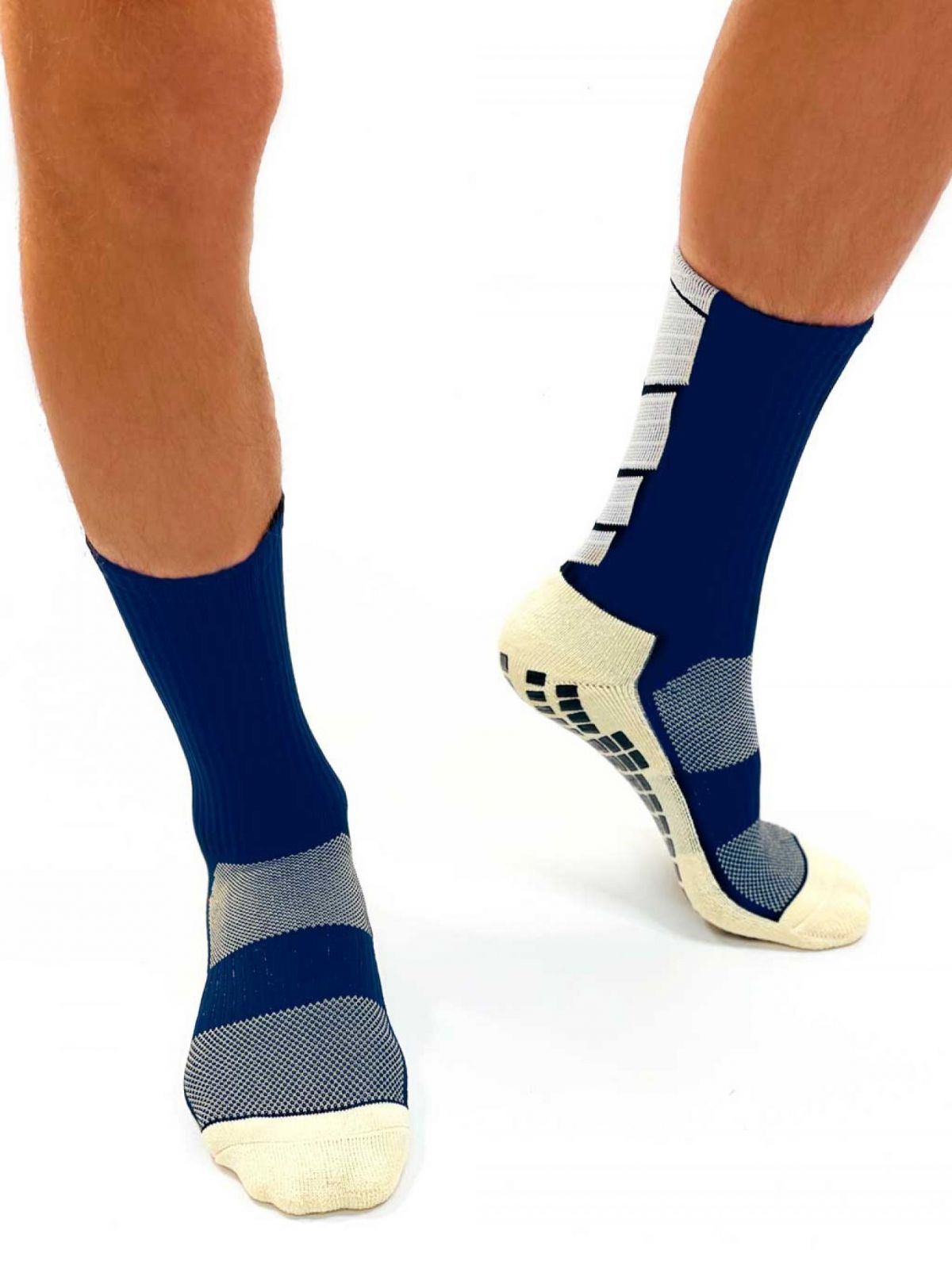 Шкарпетки тренувальні Europaw довгі темно-сині